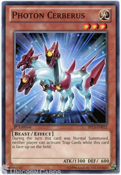 SP13-EN012 Photon Cerberus : Starfoil Rare 1st Edition Mint YuGiOh Card