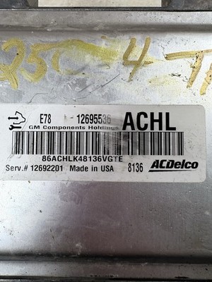 OEM E78 Engine Control Module ECU Buick Cadillac Chevrolet GMC 12695536