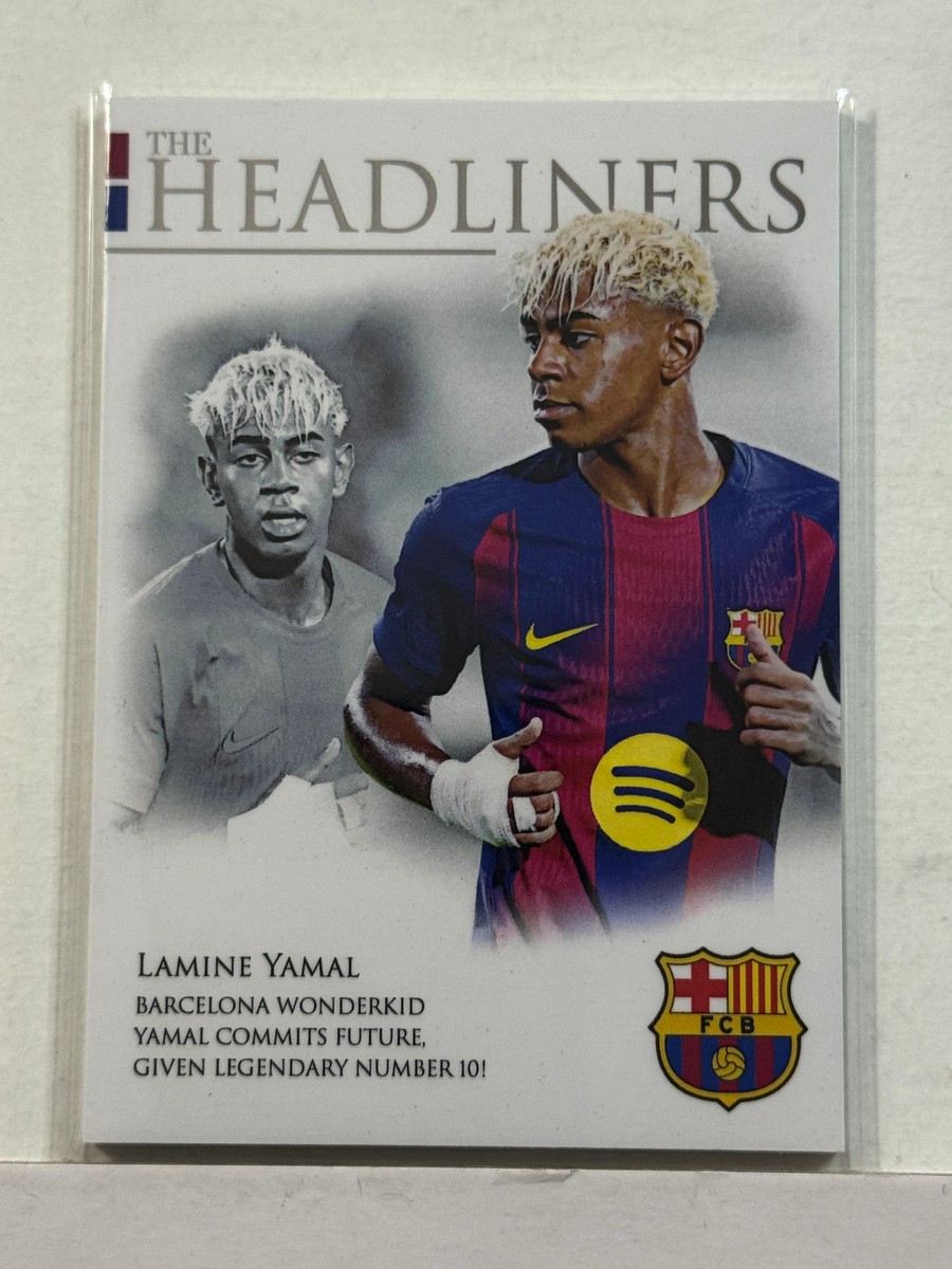 2025/26 Futera Headliners Barcelona Silver #04 Lamine Yamal /499