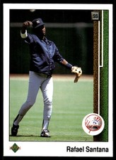 Rafael Santana 1989 Upper Deck #NNO Yankees MLB READ FREE SHIPPING AutographDen