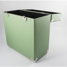 WB GPO Retro SWB18GRE 12" Vinyl Record Case 35 Count Capacity - Green