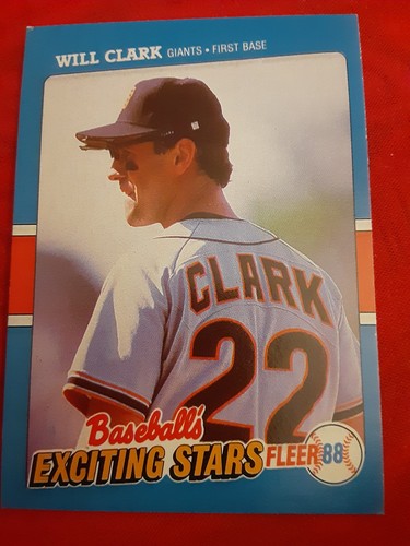 Will Clark #9 1988 Fleer Exciting Stars card