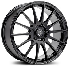 Alloy Wheels 15" Fox FX004 Black Gloss For Daihatsu Gran Move 97-03