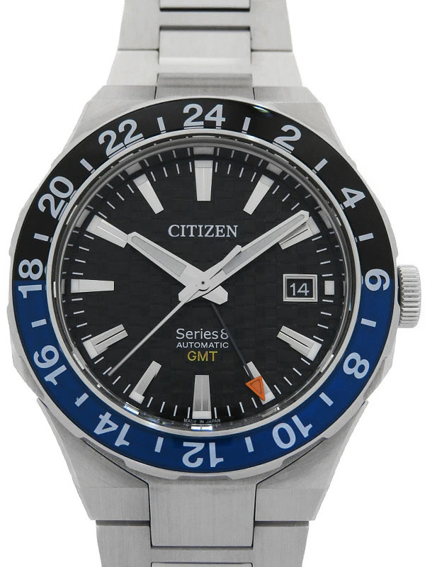 CITIZEN Series 8 8 Gmt 880 Mechanical NB6031-56E Black Men's Used Watch #4117