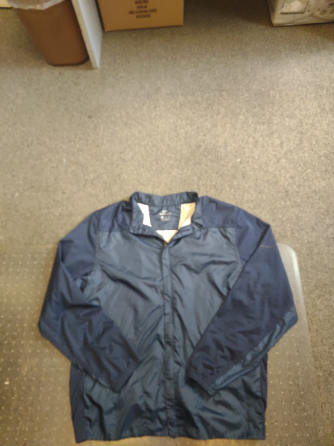 SACAI X NIKE GIACCA A VENTO UOMO NIKE SHIELD BLU NAVY FULL ZIP TAGLIA XL SWOOSH