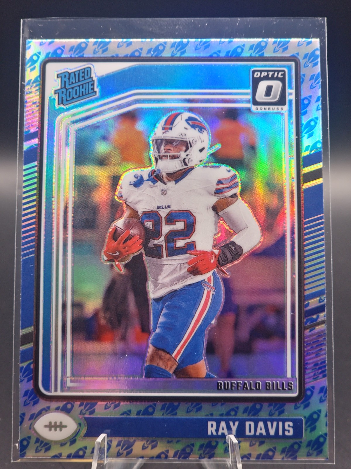 2024 Panini Donruss Optic - Rated Rookie Ray Davis #283 Rocket Prizm (RC)