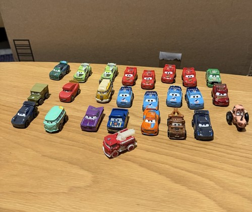 Disney Pixar Cars Mini Racers Lot of 25 Mattel Diecasts Loose