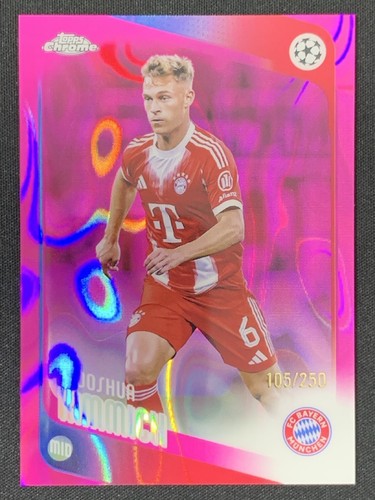 Joshua Kimmich 2025-26 Topps Chrome UCC Pink Lava Refractor Base /250 #55