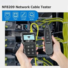 Network Cable Tester Ethernet Cable Tracker Checker LCD Display Measure Length