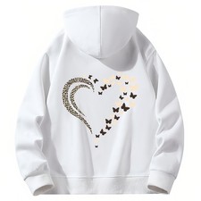 Printed Trendy Hooded Top Shirt Sweatshirt Casual Hoody Warm Sportswear Outwear