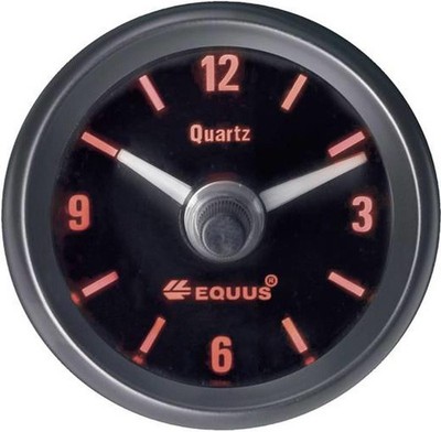 Equus Quarz Uhr analog mit 4 Farbigen Leds 52 mm  Kfz Einbauinstrument792