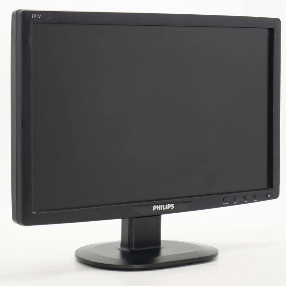 PHILIPS 191V2 19" WIDE MONITOR LCD-BILDSCHIRM CASSA POS DVR VGA COMPUTER PC - Bild 2 von 4