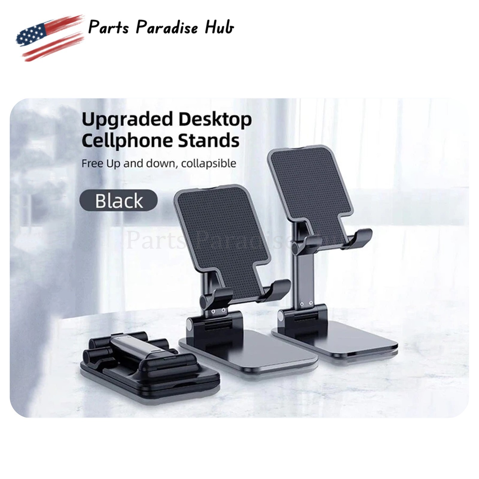 Adjustable Phone Tablet Desktop Stand Desk Holder Mount Cradle Fits iPhone iPad