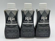 3x Rit Sythetic Dye More 7 Oz Graphite