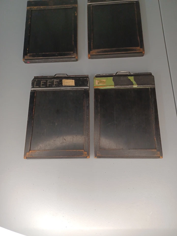 Lot of 4  Folmer Graflex Graphic 4" x 5" Film Holders 1940s 50's  [ 1 ] - Image 4 of 4