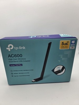 TP-Link Archer T2U Plus AC600 USB Wi-Fi Adapter High Gain | Open Box Complete