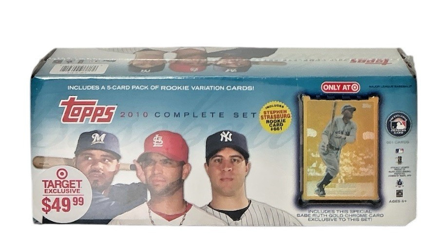2010 Topps Baseball Target Exclusive Sealed Set With Babe Ruth Gold Chrome Card