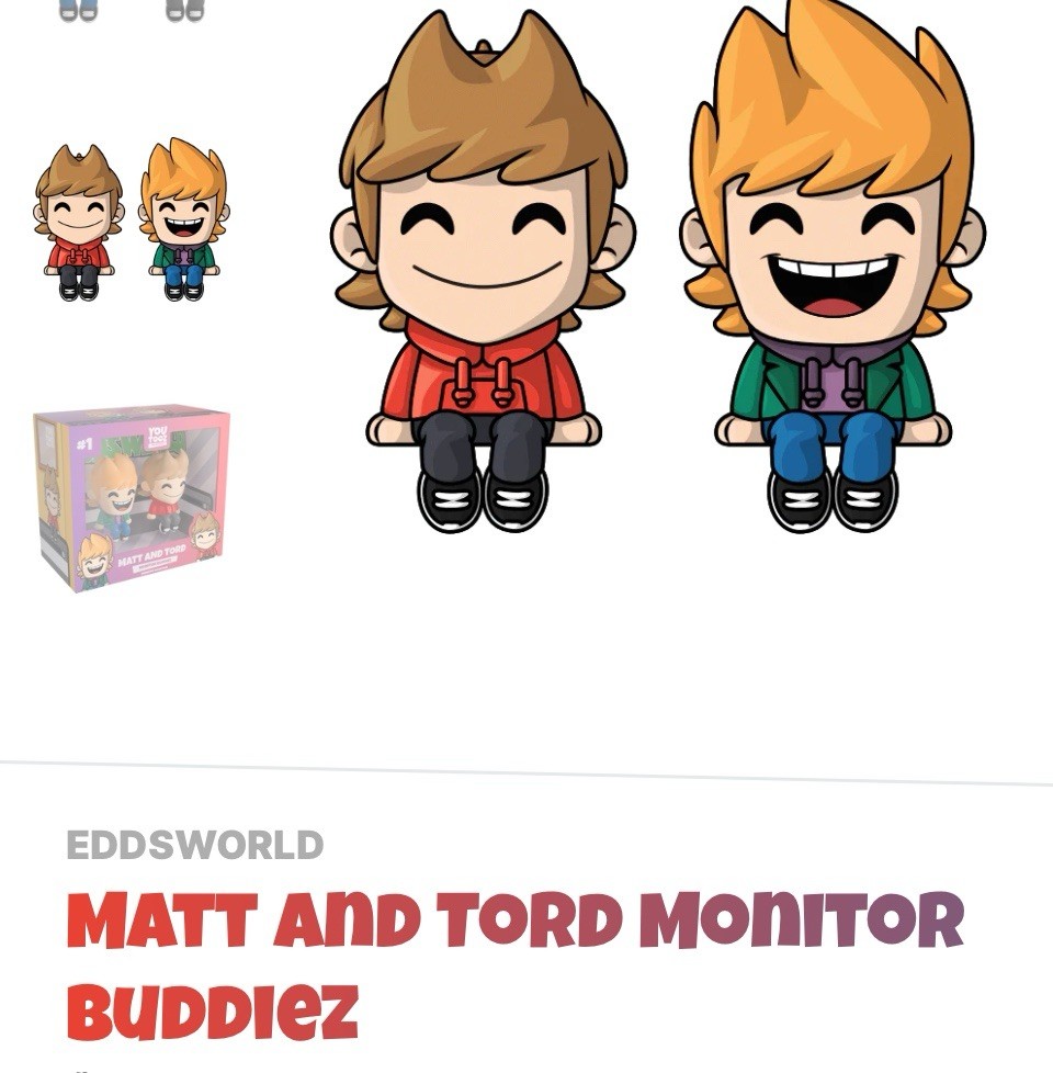 Youtooz Matt And Tord Monitor Buddiez NEW In Hand