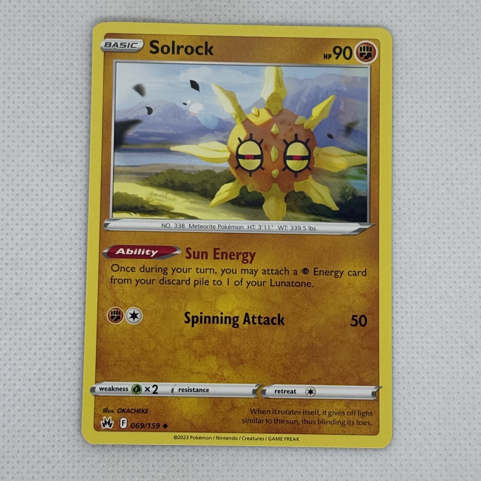 Pokemon TCG | Solrock 69/159 | Uncommon Crown Zenith!