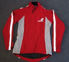 Vintage Freestyle Red Cycling GORETEX  Fluorescent Panel Jacket Small Waterproof