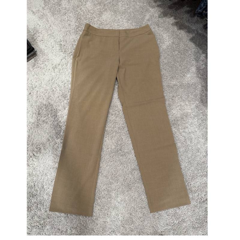 Worthington Women's Brown Dress Pants Modern Fit Straight Leg 30" Inseam