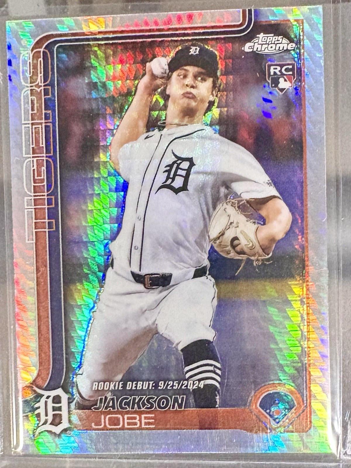 2025 Topps Chrome - Jackson Jobe #249 Prism Refractor (RC)
