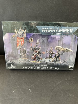 Chaplain Grimaldus & Retinue Black Templars Brandneu Warhammer Games Workshop