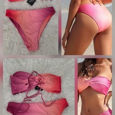 Zaful Ombre Pink Bikini Set