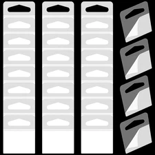 36 PCS Adhesive Picture Hangers Clear Plastic Sawtooth No Nail Foam Board Tabs