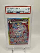 2025 POKEMON PRE EN-PRISMATIC EVOLUTIONS #156 SYLVEON EX SIR PSA 10 on eBay