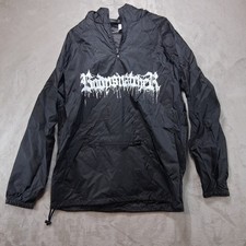 Bodysnatcher Band Black Windbreaker Hoodie Jacket Size Large L Hardcore Metal