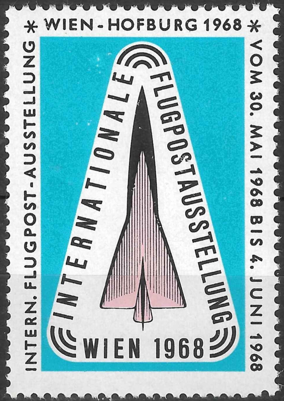 Austria Cinderella Poster Stamp 1968 Hofburg Philatelic Exhibition