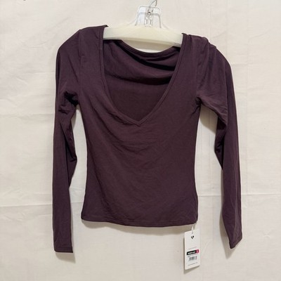 Women s Best Smooth Contour LongSleeve Reversible Activewear Athletic T-Shirt XS