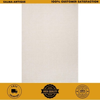 Beverly Rug Wooly Bone Solid Tan 6x9 Indoor Area Rug Modern Soft WOO90105