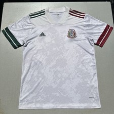 Mexico Away 2020/2021 Adidas Soccer Jersey White Mens XL DIEGO LAINEZ USED