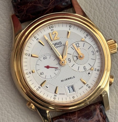 Vintage ORIS Worldtimer Men's Automatic Watch 37mm Date from JP