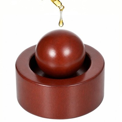 Walnut Wood Round Ball Aromatherapy Diffuser, Passive Essential Oil Diffuser ...