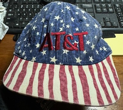 Democratic Natural Convention 2000 LA American Flag DNC AT&T Baseball Cap Hat #Y