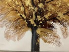 Gold single tree on canvas oil painting 20 x 24" — photo 5