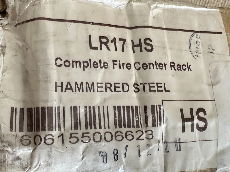 Enclume LR17 HS Complete Hearth Log Rack w/ Fireplace Tools, Hammered Steel  USA - Image 2 of 4