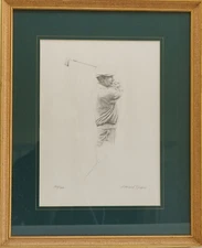 Ben Hogan Framed Limited Edition Golf Print Signed by Edward Kasper #202/400
