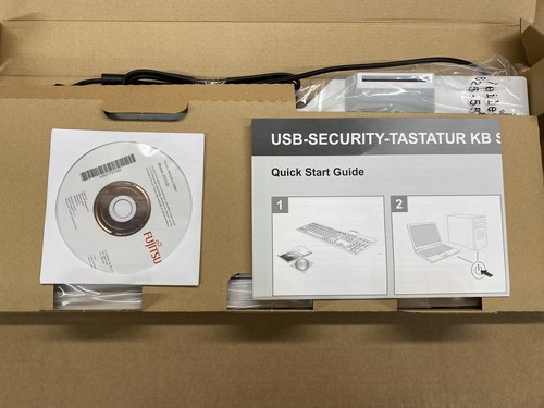 Fujitsu Tastatur mit SmartCard Reader - KB SCR D - S26381-K528-L120 - Neu OVP - Bild 2 von 8