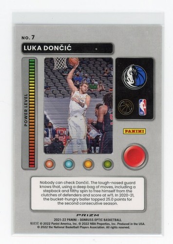 π Luka Doncic 2021-22 Donruss Optic Purple Prizm T-Minus 3...2...1... #7 - Picture 2 of 2
