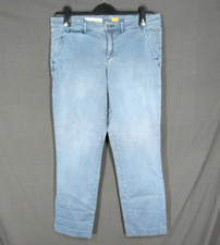 PILCRO  THE LETTERPRESS Anthropologie HYPHEN CHINO PANTS Blue STRETCH TWILL 30