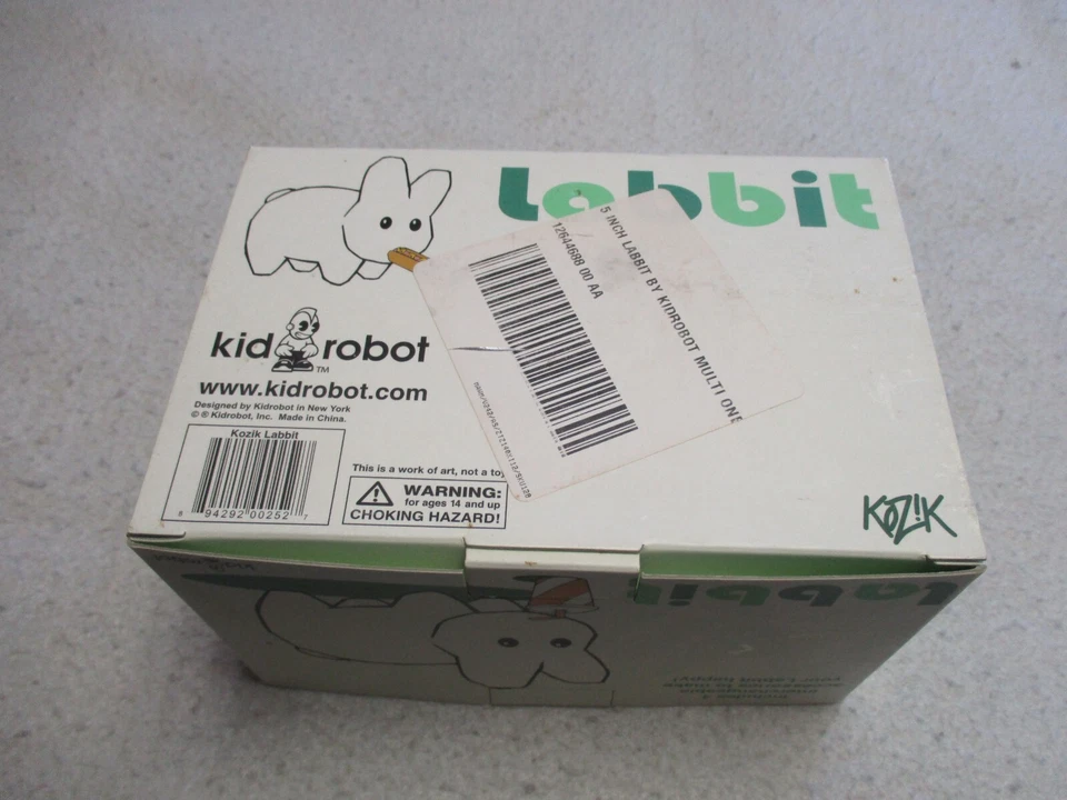 KIDROBOT X KOZIK LABBIT MAKE FACCE FOR HAPPY MOUTH! VINYL FIGURE 5" NEW IN BOX - Image 4 of 4
