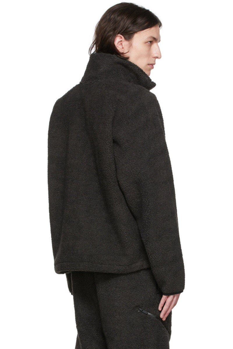 Fear of God Essentials Polar Fleece Full Zip jacket Iron Fear of God Essentials Polar Fleece Full Zip jacket Iron