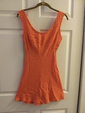Sundress Sexy Coral Orange Sz Small