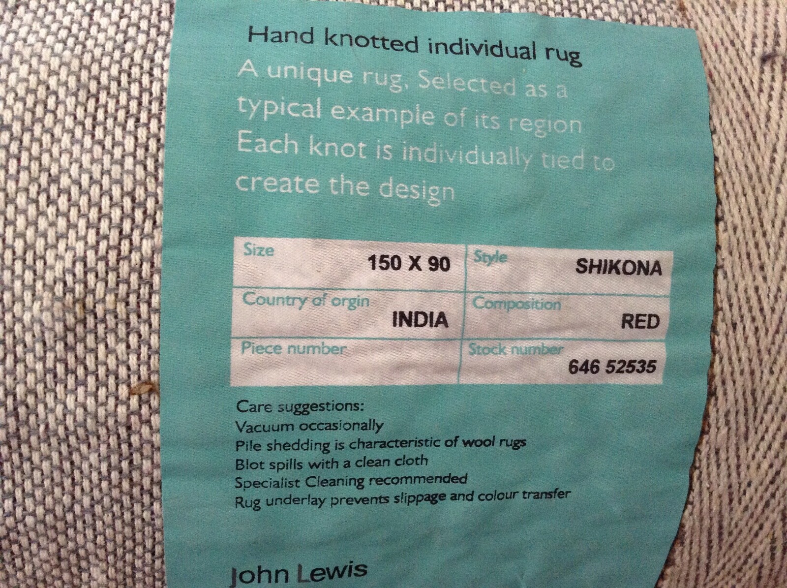 john lewis rug eBay