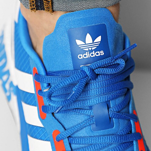adidas ZX 1K Boost Light Blue White Orange H68720 Men's Running Shoes Size 11.5 - Picture 4 of 11