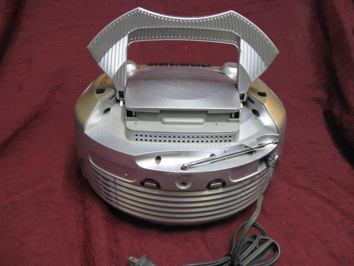 REFURBISHED Philips AZ8085/17 boom box AM FM CD CASSETTE stereo CD